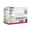 Satco Bulb, LED, 9.5W, A19, Medium, 30K, Dim, 4PK S11415